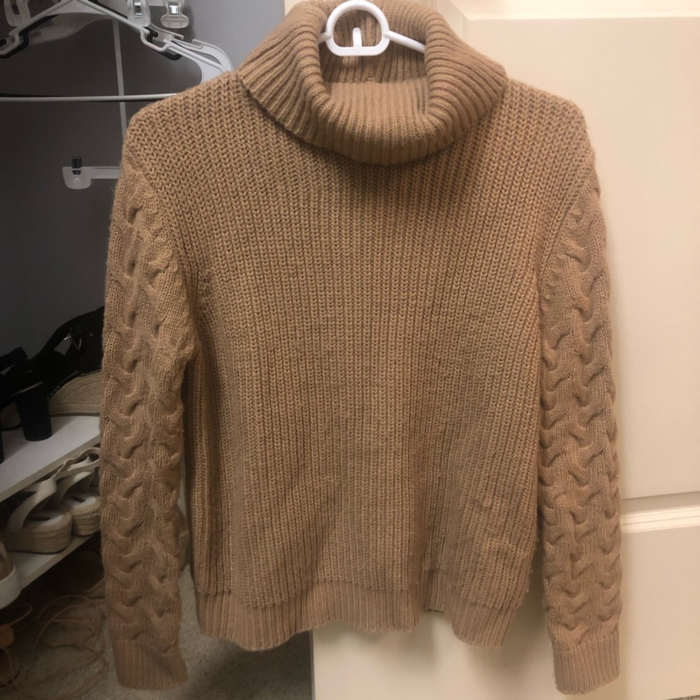 Tan Turtleneck